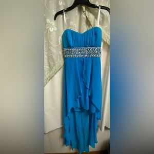 Windsor Hi-Lo Blue Dress